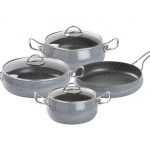GRİ 7 PARÇA OLLA GRANİT SET