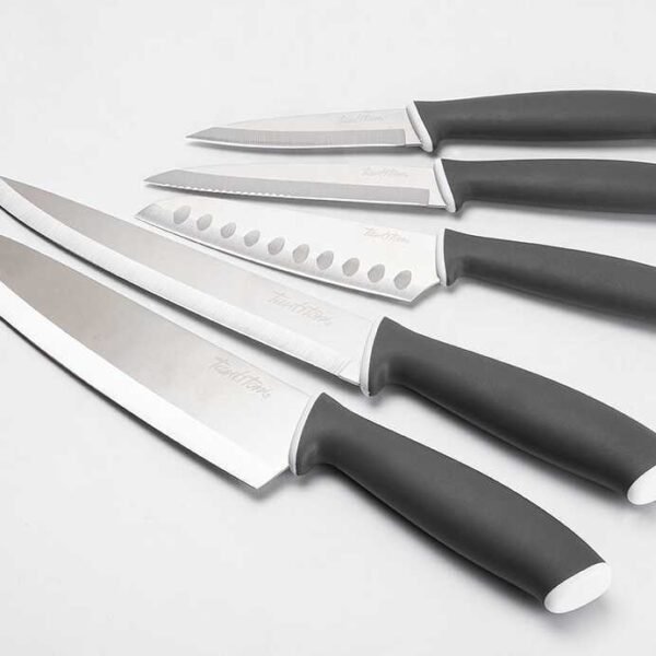 5Lİ FÜME SANTOKU BIÇAK SETİ - Görsel 5
