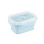 KATLANABİLİR MAVİ RENKLİ SİLİKON BESLENME KABI 13X10CM