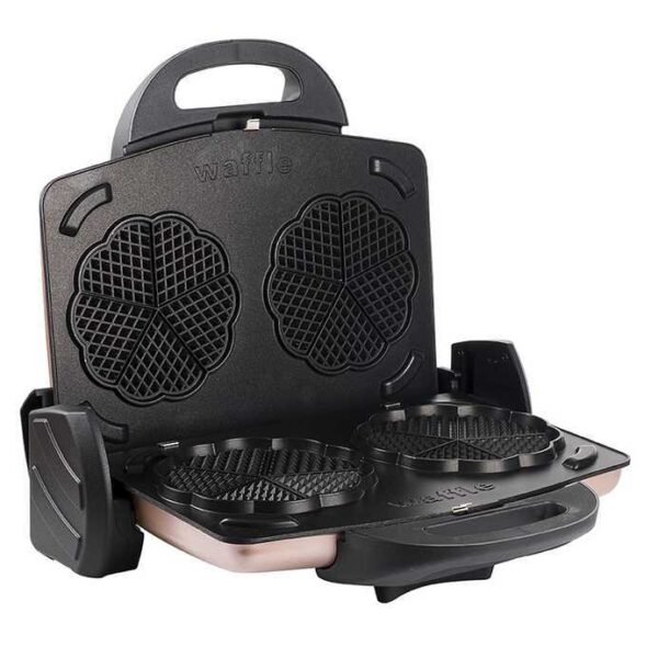 GRANİT WAFFLE VE DÜZ PLAKALI ROSE GOLD IZGARA VE TOST MAKİNESİ - Görsel 5