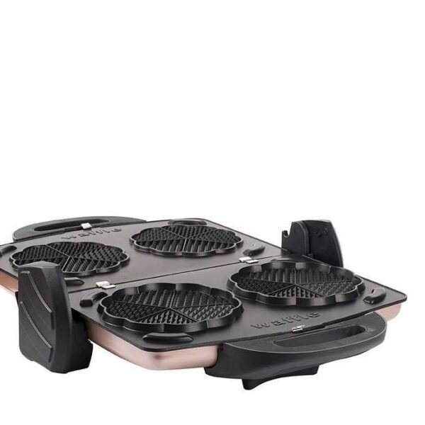 GRANİT WAFFLE VE DÜZ PLAKALI ROSE GOLD IZGARA VE TOST MAKİNESİ - Görsel 6