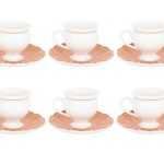 6LI CORAL NEW BONE KAHVE FİNCAN TAKIMI