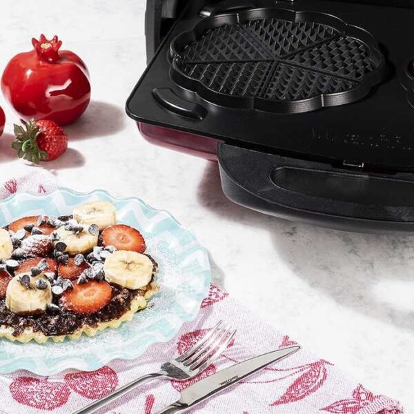 GRANİT WAFFLE VE DÜZ PLAKALI ROSE GOLD IZGARA VE TOST MAKİNESİ - Görsel 8