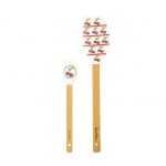 VİŞNE DESENLİ 2Lİ SİLİKON SPATULA SETİ