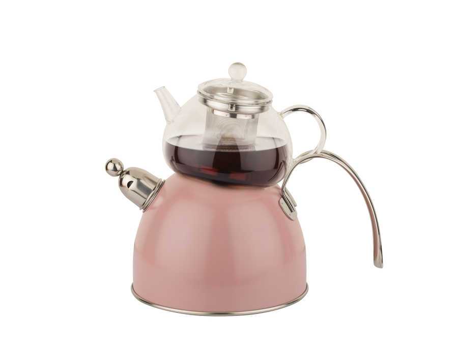 chef-nature-pembe-duduklu-caydanlik-tk-980ml-2300ml-caydanliklar-ve-cezveler-tantitoni-4623-85-B