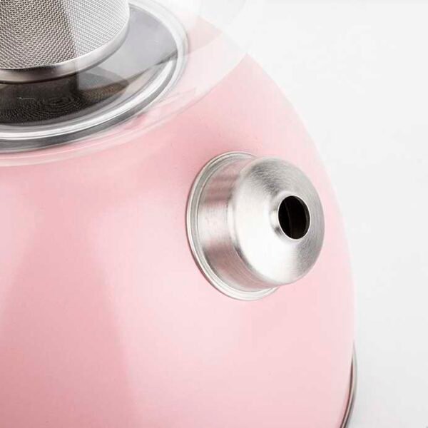 CHEF NATURE PEMBE DÜDÜKLÜ ÇAYDANLIK TK. 980ML 2300ML - Görsel 3
