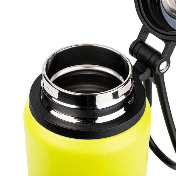 NEON YEŞİL PASLANMAZ ÇELİK TERMOS 650ML - Görsel 3
