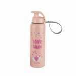PEMBE PLASTİK LOVE RAIN SU ŞİŞESİ 750ML