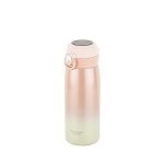 OKADI PEMBE PASLANMAZ ÇELİK ISI GÖSTERGELİ TERMOS 400ML