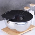 Karat Çelik 3 Parça Çelik Karıştırma Kabı - 28 Cm