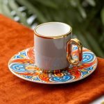 Las Heras 6 Kişilik Porselen Kahve Fincanı Takımı - 90 ml
