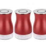 3 PARÇA KIRMIZI CAM KAVANOZ SETİ 730ML