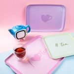 MELAMİN TEA DESENLİ 3LÜ KAYDIRMAZ TEPSİ 25-36-43CM